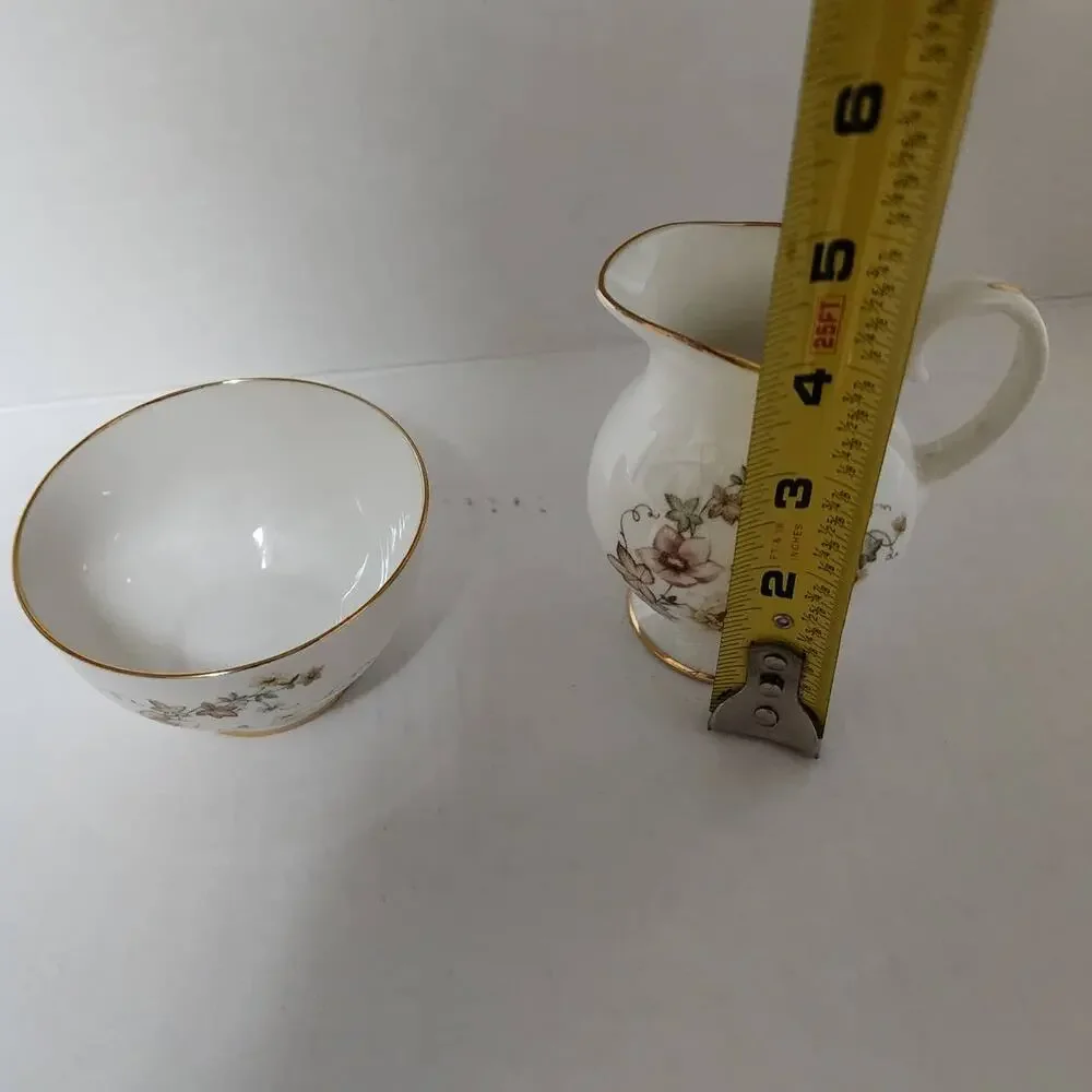 Marlborough Sugar and Creamer Bone China Made in England